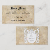 カスタマイズ可能なHeraldic盾 名刺 (正面/裏面)