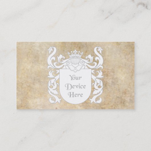 カスタマイズ可能なHeraldic盾 名刺 (裏面)