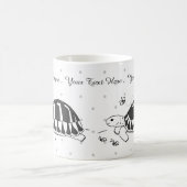 カスタマイズ可能なHermannのカメのマグ コーヒーマグカップ (中央)