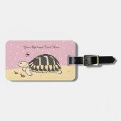 カスタマイズ可能なHermannのカメの荷物のラベル ラゲッジタグ (正面横)