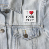 カスタマイズ可能なIのハートボタン0002 缶バッジ (インサイチュ)