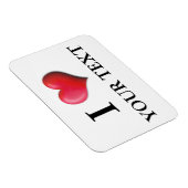 カスタマイズ可能なIハートマグネット0005 マグネット (右側)