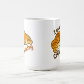 カスタマイズ可能なI love CroisSunDay コーヒーマグカップ (中央)