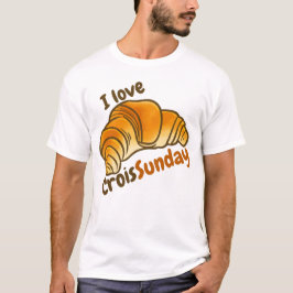 カスタマイズ可能なI love CroisSunDay Tシャツ