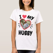 カスタマイズ可能なI Love My [Hubby/Wifey] Tシャツ (正面)