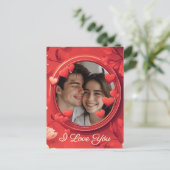 カスタマイズ可能なI Love You ポストカード (スタンド正面)