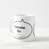 カスタマイズ可能なiamQuotes コーヒーマグカップ (正面左)