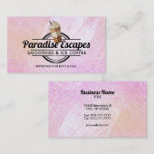 カスタマイズ可能なIce Coffeeロゴ名刺 名刺 (正面/裏面)