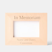 カスタマイズ可能な'In Memoriam'フレーム レーザー彫刻フレーム (正面)