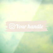 カスタマイズ可能なInstagramロゴボーモダンホミニマル ウィンドウサイン (シート3)