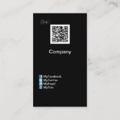 カスタマイズ可能なiPhoneデザイン（ソーシャルボタン付き） 名刺 (裏面)