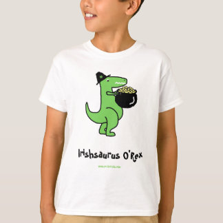 カスタマイズ可能なIrishsaurus O'Rex Tシャツ