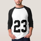 カスタマイズ可能なjerseyの第23 Tシャツ|を遊ばします Tシャツ (正面)
