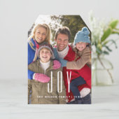 カスタマイズ可能なJoyフォトカードテンプレート (スタンド正面)