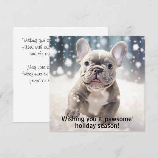 カスタマイズ可能なJoyful🐶 Frenchie Wonderland (正面/裏面)