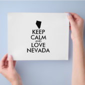 カスタマイズ可能なKEEP CALM(落ち着け)そしてネバダを愛して チラシ (手)