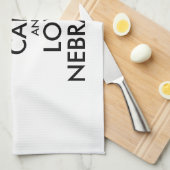 カスタマイズ可能なKEEP CALM and LOVE ネブラスカ キッチンタオル (四つ折り)