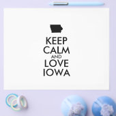 カスタマイズ可能なKEEP CALM and LOVE IOWA チラシ (シングル)