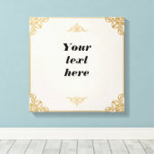 カスタマイズ可能なKeepsakeテンプレートパーソナライズされた キャンバスプリント (インサイチュ (ウッドフロア))