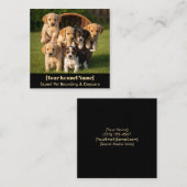 カスタマイズ可能なKennel名刺 スクエア名刺 (正面/裏面)