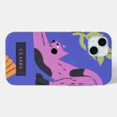 カスタマイズ可能なKitty CatおよびMatisse葉の Case-Mate iPhoneケース (裏面 (横))