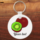 カスタマイズ可能なKiwiキーチェーン(LIGHT) キーホルダー (正面)