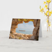 カスタマイズ可能なKizkalesi、トルコ カード (黄色い花)