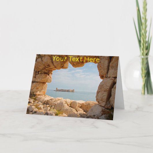 カスタマイズ可能なKizkalesi、トルコ カード (正面)