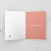 カスタマイズ可能なLadybugサンキューカード サンキューカード (内部)