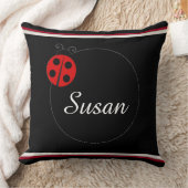 カスタマイズ可能なLadybugモノグラム20 x 20 クッション (ブランケット)
