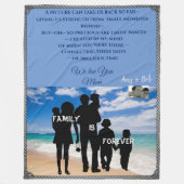 カスタマイズ可能なLargeThrow – 愛する人の贈り物アイディア フリースブランケット (正面)