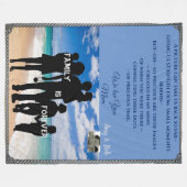 カスタマイズ可能なLargeThrow – 愛する人の贈り物アイディア フリースブランケット (正面(横))