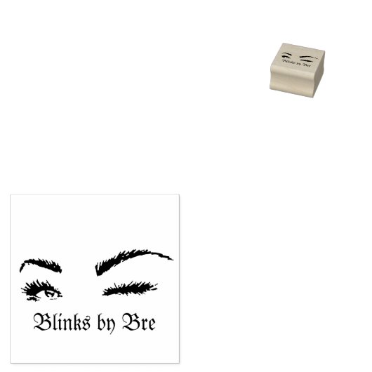 カスタマイズ可能なLash Techビジネスタンプサービス ラバースタンプ (押印)