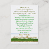 カスタマイズ可能なLawncare及び造園の名刺 名刺 (裏面)