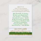 カスタマイズ可能なLawncare及び造園の名刺 名刺 (裏面)