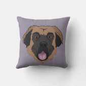 カスタマイズ可能なLeonberger クッション (裏面)