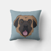 カスタマイズ可能なLeonberger クッション (裏面)