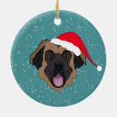 カスタマイズ可能なLeonberger  セラミックオーナメント (裏面)