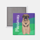 カスタマイズ可能なLeonberger マグネット (正面/裏面)