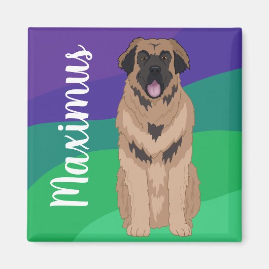 カスタマイズ可能なLeonberger マグネット (正面)