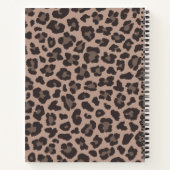 カスタマイズ可能なLeopardプリント ノートブック (裏面)