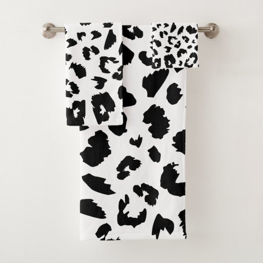 カスタマイズ可能なLeopardプリント バスタオルセット (インサイチュ)