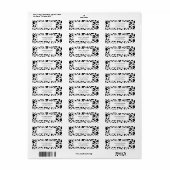 カスタマイズ可能なLeopardプリント ラベル (フルシート)