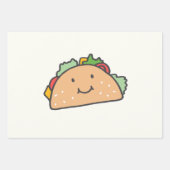 カスタマイズ可能なLet's Taco-of Love ラッピングペーパーシート (正面3)