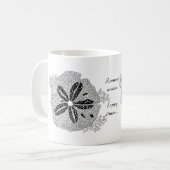 カスタマイズ可能なListakoraの貝殻のコーヒー・マグ- コーヒーマグカップ (正面左)