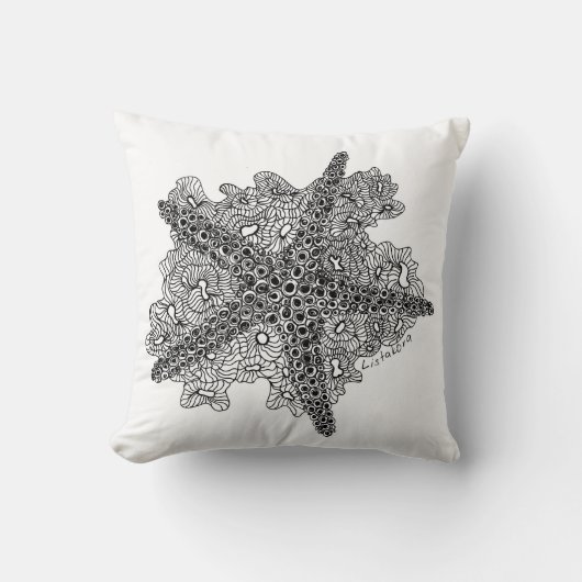 カスタマイズ可能なListakoraの貝殻の装飾用クッション- クッション (正面)