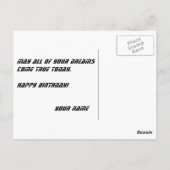 カスタマイズ可能なLotus Exige S誕生日カード ポストカード (裏面)