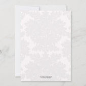 カスタマイズ可能なMonogram結婚式招待状炭 招待状 (裏面)
