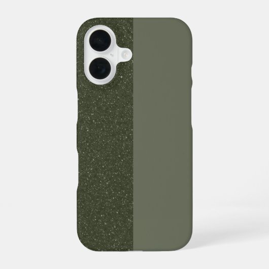 カスタマイズ可能なMossとグリッターiPhone 16ケース iPhone 16ケース (裏面)