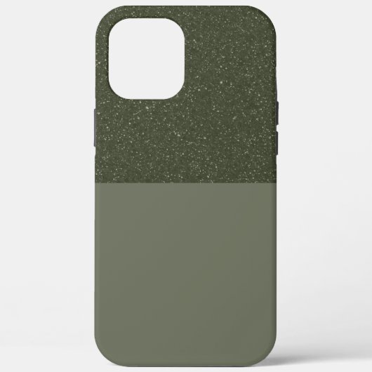 カスタマイズ可能なMossグリーングリッターiPhoneケース Case-Mate iPhoneケース (裏面)